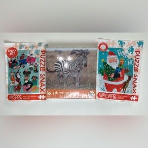 Small (mini) kid puzzle bundle (set of 3)